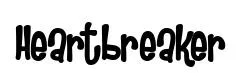 Heartbreaker original font preview