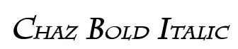 Chaz Bold Italic