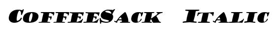 CoffeeSack  Italic