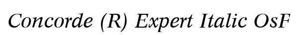 Concorde (R) Expert Italic OsF