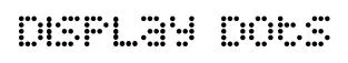 Display Dots font preview