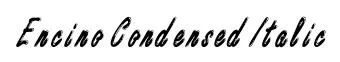 Encino Condensed Italic