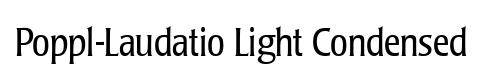 Poppl-Laudatio Light Condensed