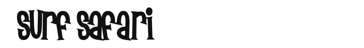 Surf Safari original font preview