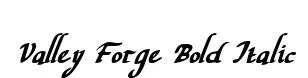 Valley Forge Bold Italic