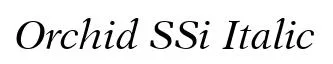 Orchid SSi Italic