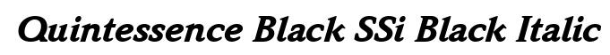 Quintessence Black SSi Black Italic