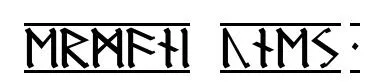 Germanic Runes 1 original font preview