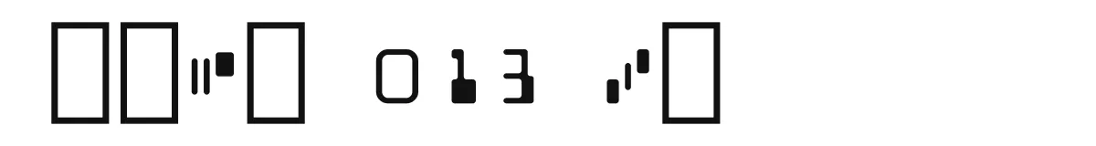 MICR 013 BT original font preview