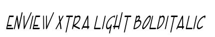 Enview Xtra Light BoldItalic