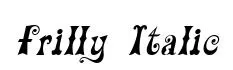 Frilly Italic