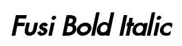 Fusi Bold Italic