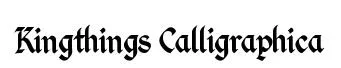 Kingthings Calligraphica