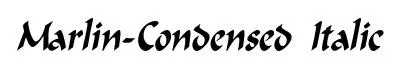 Marlin-Condensed Italic