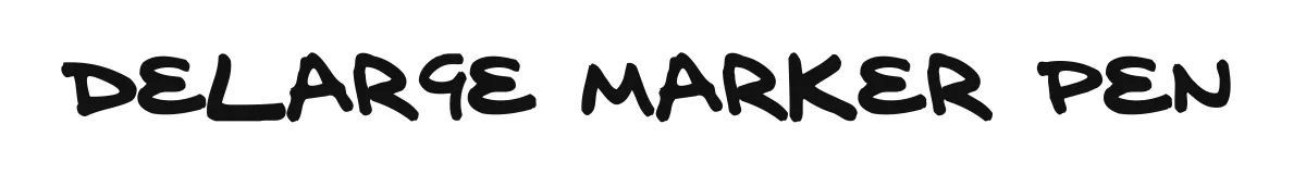 delarge marker pen original font preview