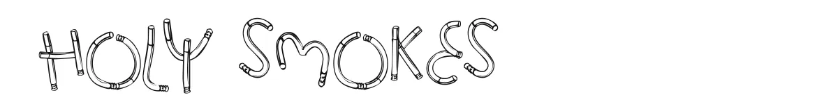 Holy Smokes original font preview