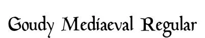 Goudy Mediaeval Regular