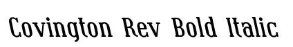 Covington Rev Bold Italic