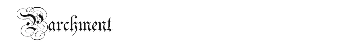 Parchment original font preview