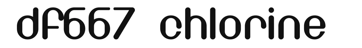 DF667  Chlorine original font preview