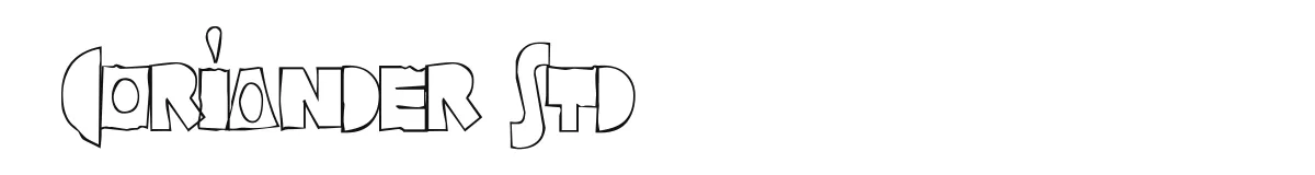 Coriander Std original font preview