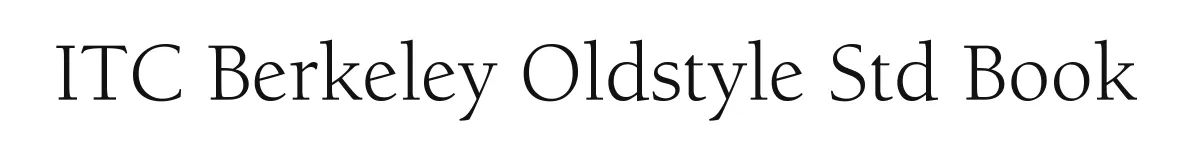 ITC Berkeley Oldstyle Std Book original font preview