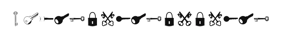 Samys Keys'N'Keys original font preview