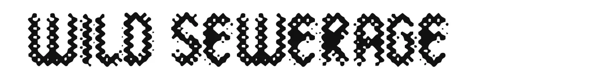 Wild Sewerage font preview