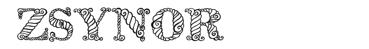 Zsynor original font preview