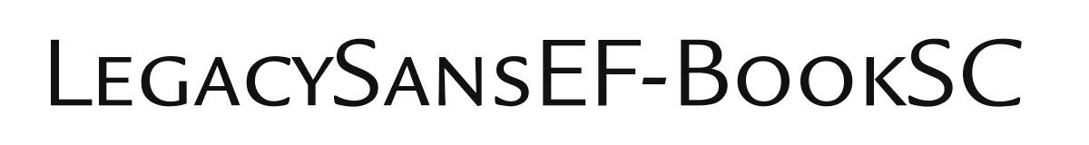 LegacySansEF-BookSC original font preview