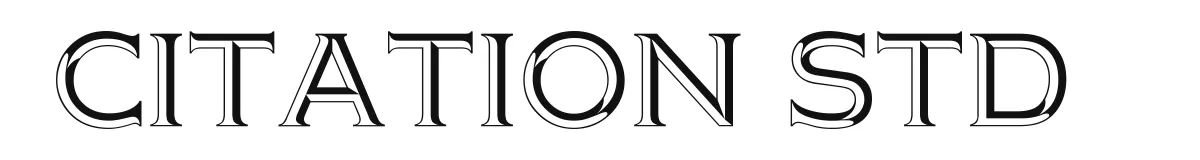 Citation Std original font preview