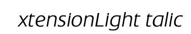 ExtensionLightItalic