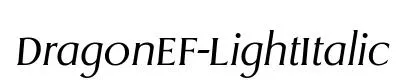 DragonEF-LightItalic