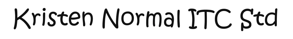 Kristen Normal ITC Std original font preview