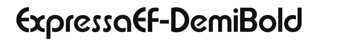 ExpressaEF-DemiBold original font preview