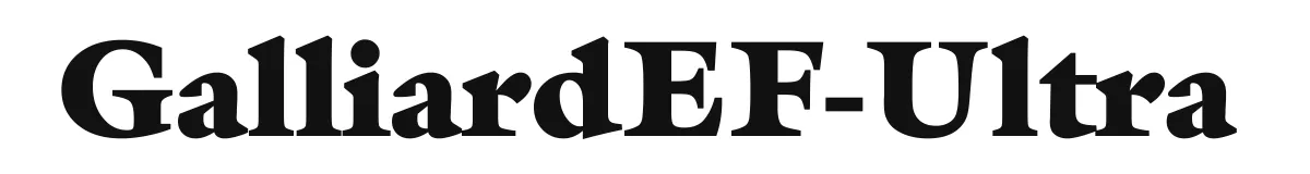 GalliardEF-Ultra original font preview