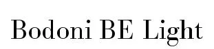 Bodoni BE Light