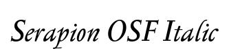 Serapion OSF Italic