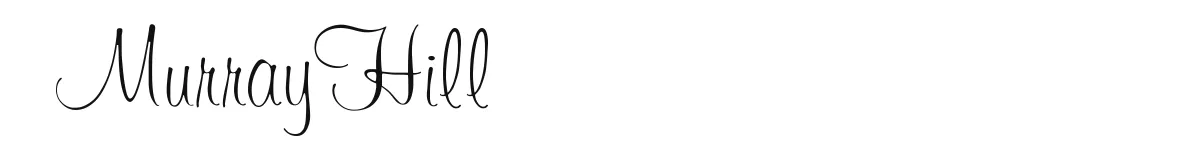MurrayHill original font preview