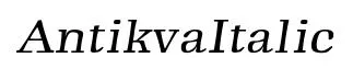 AntikvaItalic