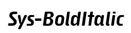Sys-BoldItalic