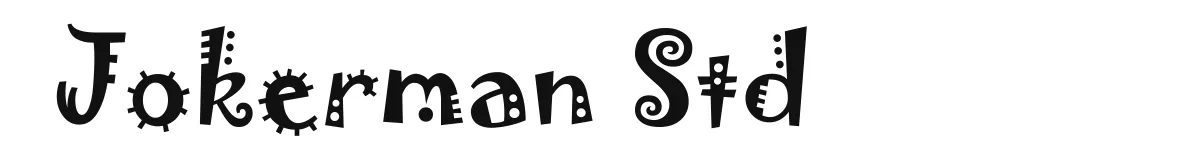 Jokerman Std original font preview