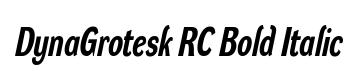 DynaGrotesk RC Bold Italic