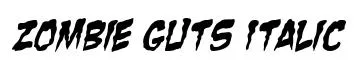 Zombie Guts Italic