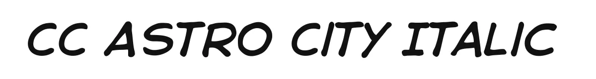 CC Astro City Italic font preview