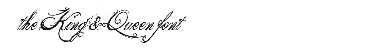 the King & Queen font font preview