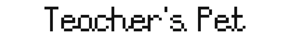 Teacher's Pet font preview