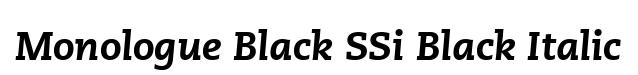 Monologue Black SSi Black Italic