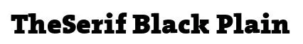 TheSerif Black Plain