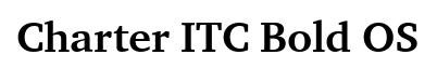 Charter ITC Bold OS